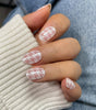 WHITE HOUNDSTOOTH NAILS