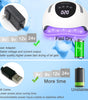 220W LED Nail Lamp – Fast-Curing Gel Nail Dryer with 57 Lamp Beads, 4 Timer Settings, Professional UV Light for Home & Salon Nail Art, White
