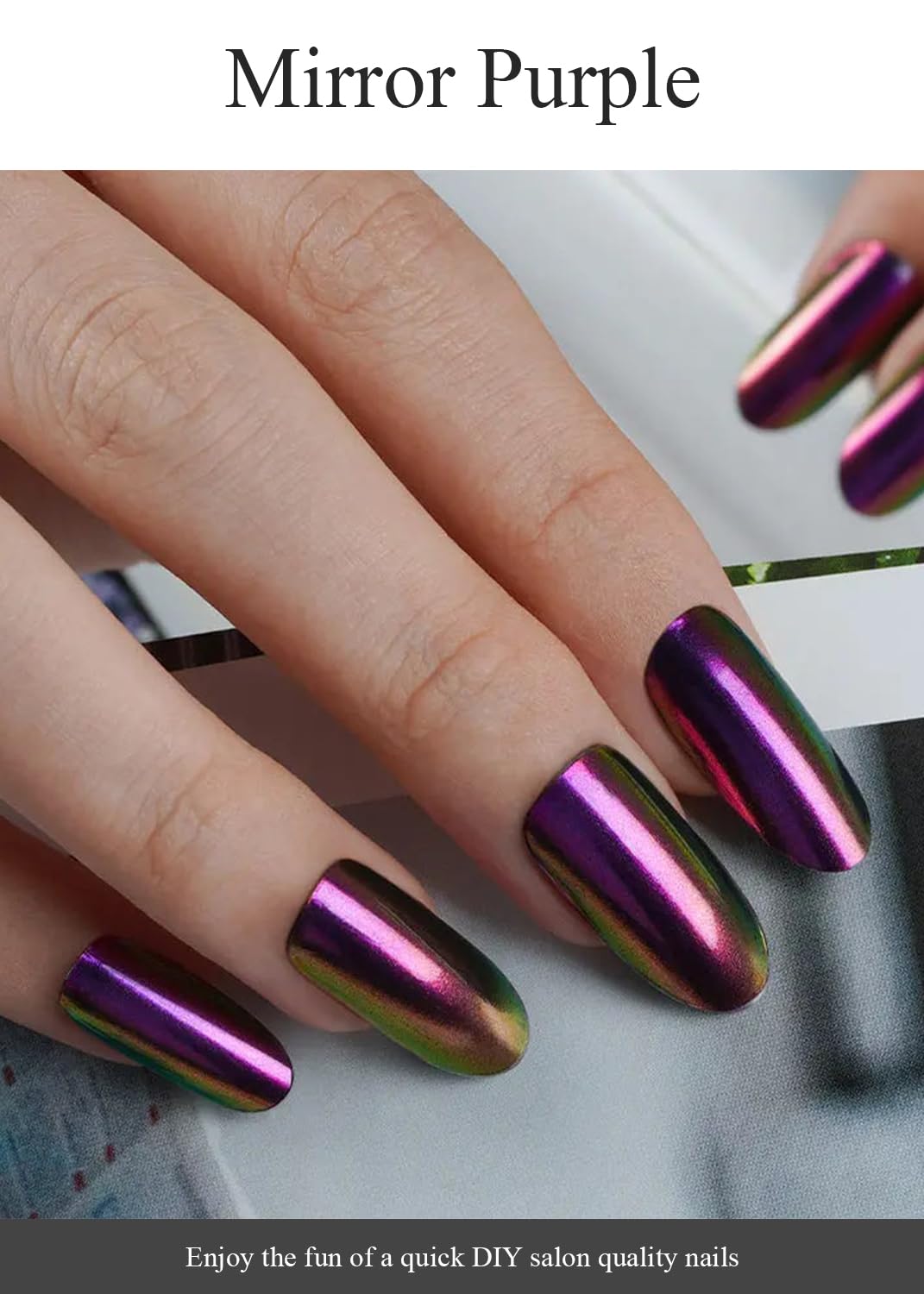 Mirror Purple Nails