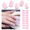 20pcs Semi Cured Gel Nail Strips, Real Nail Polish Art Stickers, Love Adhesive Full Wrap Gel Nail, Waterproof Gel Nail Wrap Stickers with Nail File and Stick（UV/LED Light Required）