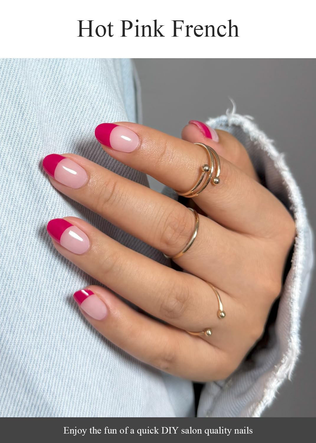 Pink French Tip Nails