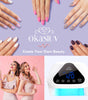 Cordless LED Nail Lamp for Gel Polish - Auto Sensor, 4 Timers, UV Gloves Included | Fast Drying Home & Salon Use