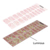 20pcs Semi Cured Gel Nail Strips, Real Nail Polish Art Stickers, Love Adhesive Full Wrap Gel Nail, Waterproof Gel Nail Wrap Stickers with Nail File and Stick（UV/LED Light Required）