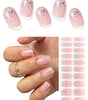 White Glitter Tip Nails