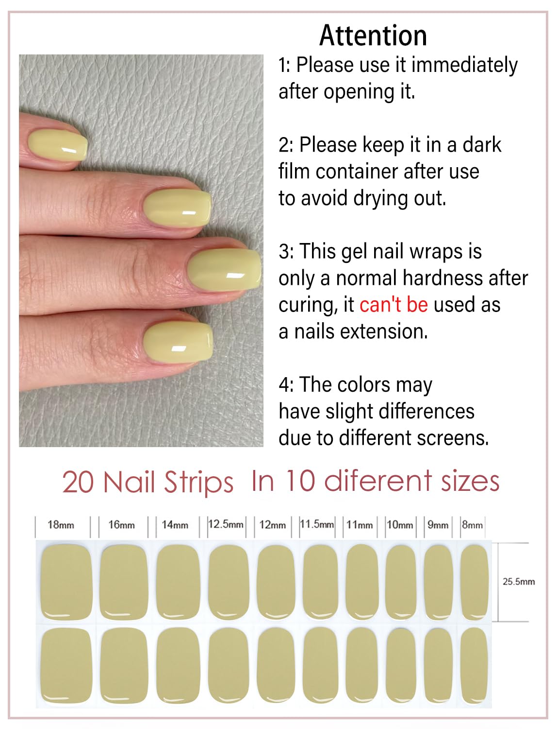 Semi Cured Gel Nail Strips - French Pink Flower Hydrangea Nail Wraps, 20pcs, UV Ready for DIY Nails