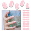 20pcs Semi Cured Gel Nail Strips, Real Nail Polish Art Stickers, Love Adhesive Full Wrap Gel Nail, Waterproof Gel Nail Wrap Stickers with Nail File and Stick（UV/LED Light Required）