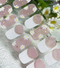 Pink Daisy Nails