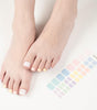 Pastel Mix Toe Nail Strips