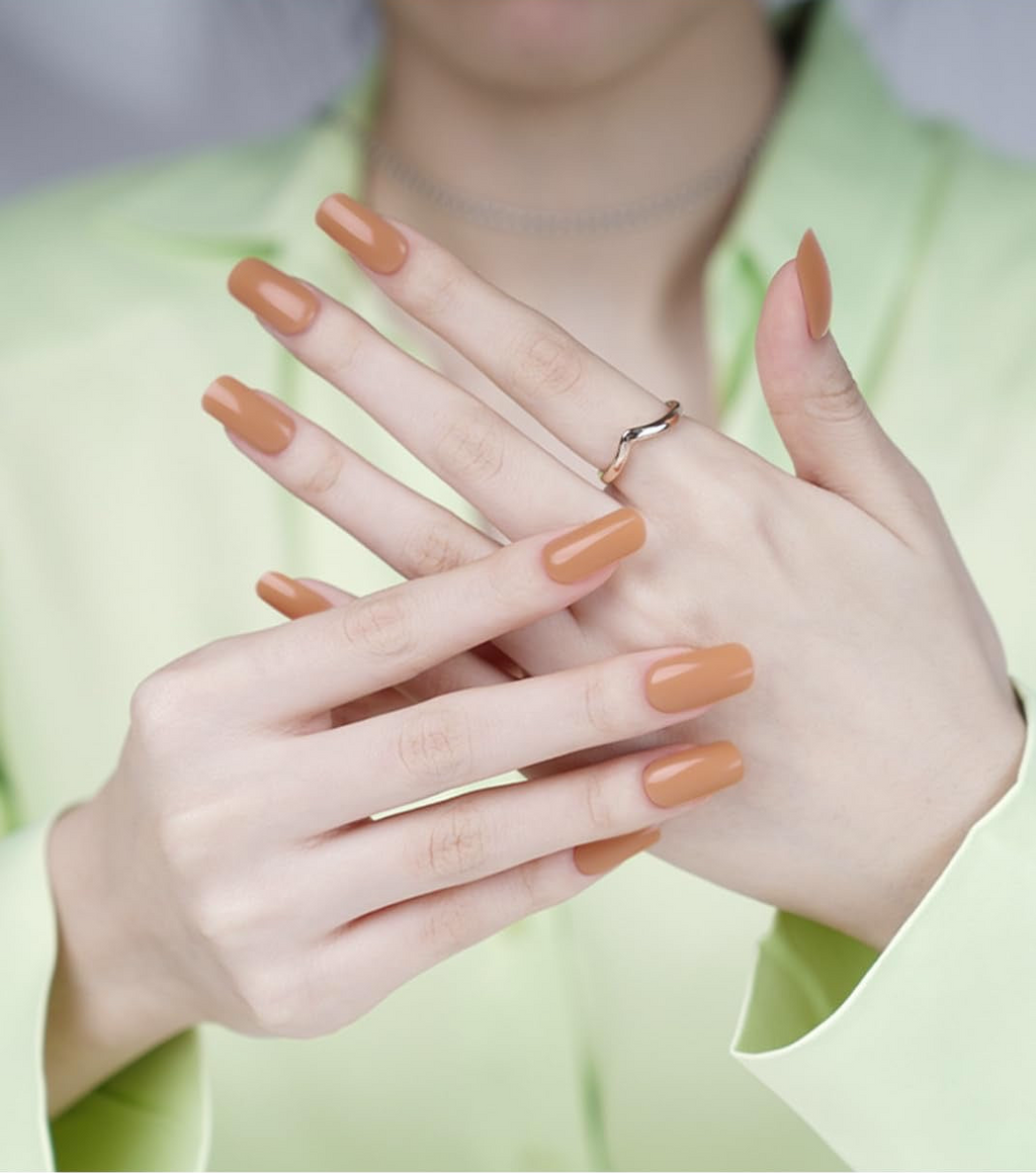 Sandy Brown Gel Nail Strips