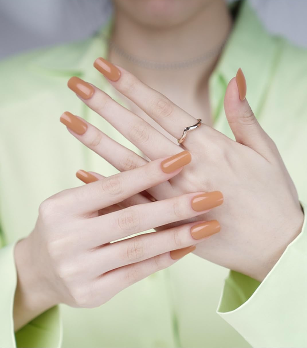 Sandy Brown Gel Nail Strips