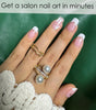Flower pink French tip