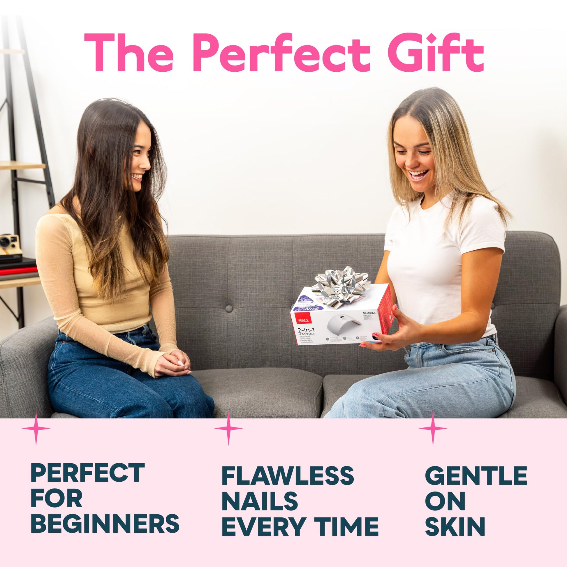 SUNUV Gel Nail Lamp – Auto Sensor, Dual Timer, Fast-Drying
