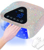 Cordless LED Nail Lamp for Gel Polish - Auto Sensor, 4 Timers, UV Gloves Included | Fast Drying Home & Salon Use