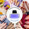 Rechargeable UV LED Nail Lamp, 60W UV Led Nail Light for Gel Nails, Auto Sensor and 4 Timer Settings, Professional Nail Art Tools with Automatic Sensor, LCD Display