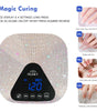 Cordless LED Nail Lamp for Gel Polish - Auto Sensor, 4 Timers, UV Gloves Included | Fast Drying Home & Salon Use