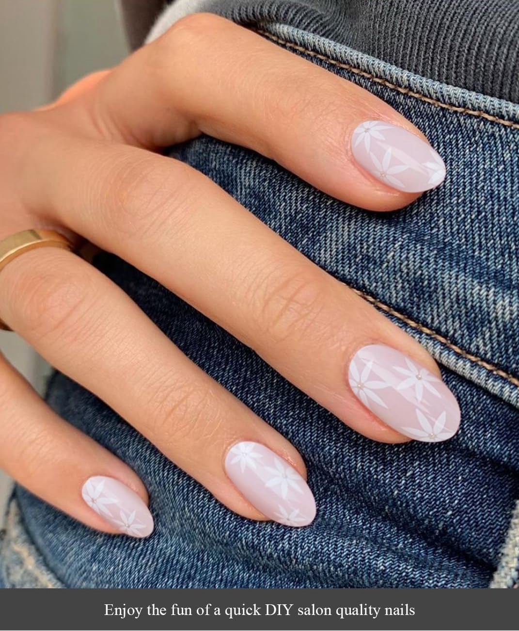 Polkadot pink Gel Nail Strips