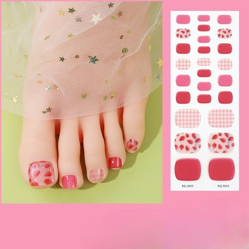 Strawberry Pink Toe nails