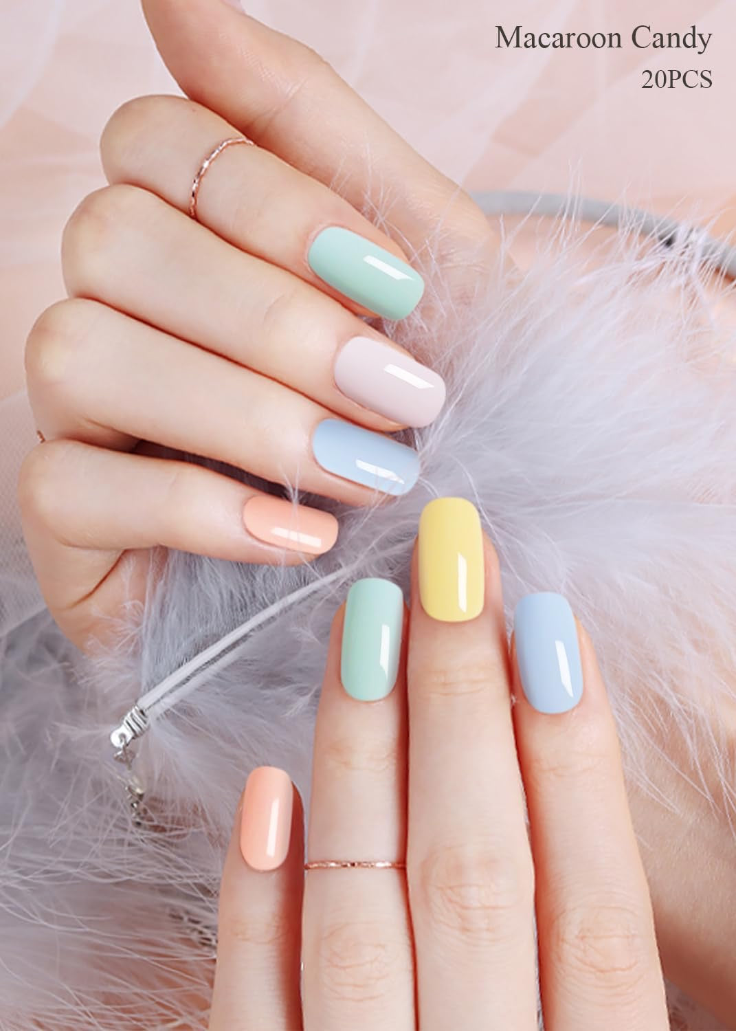 Pastel Mix Gel Nail Strips