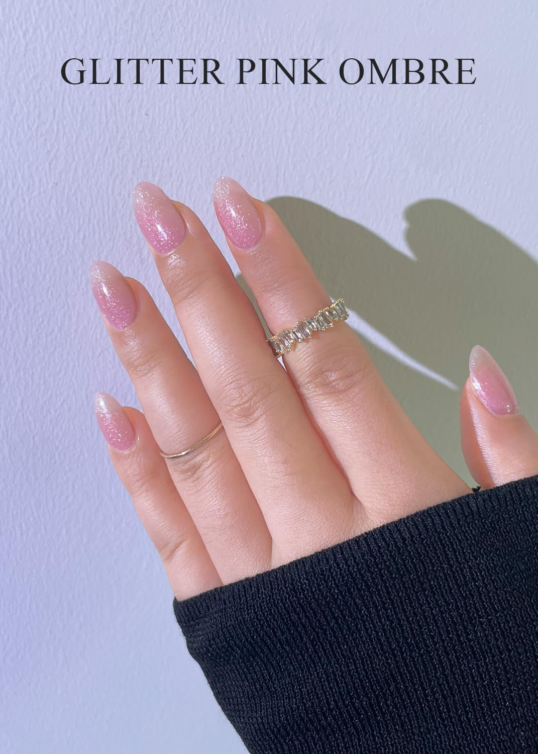 Glitter pink Ombré