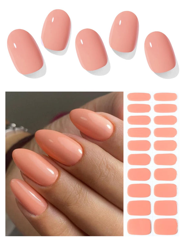 Light orange Gel Nail Strips