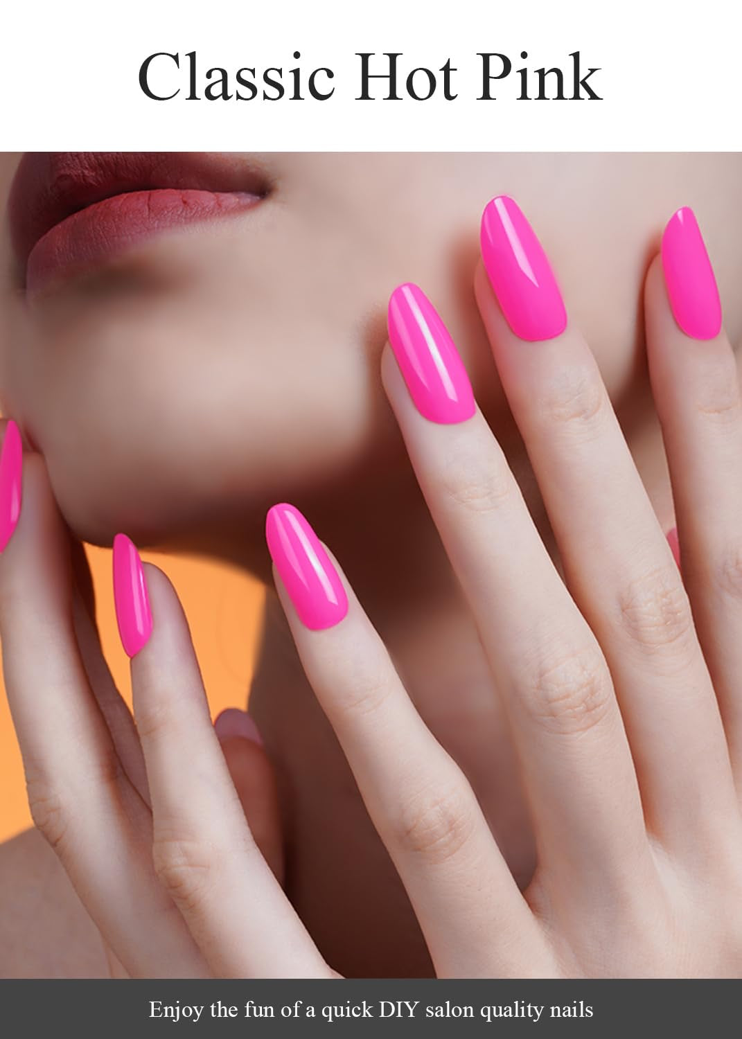 Hot pink nails