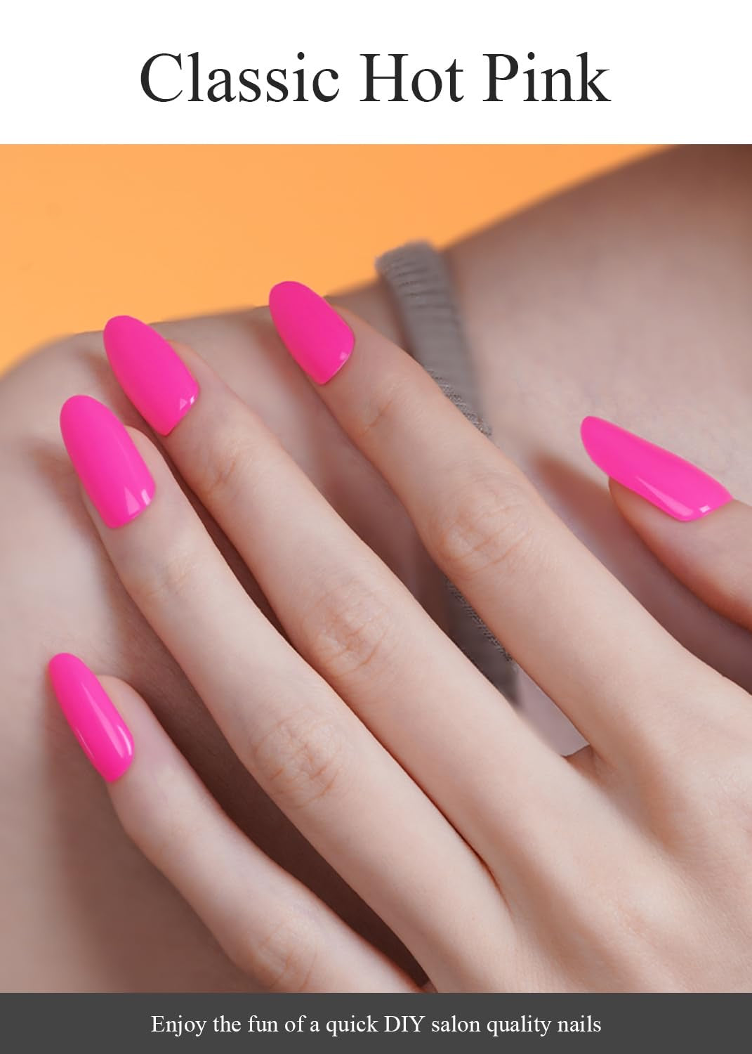 Hot pink nails