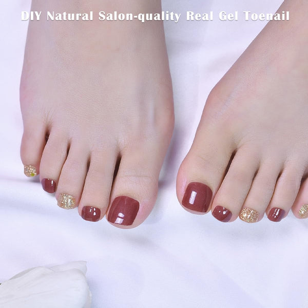 Hazel Red Toe Nails