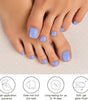 Baby Blue Toe nails