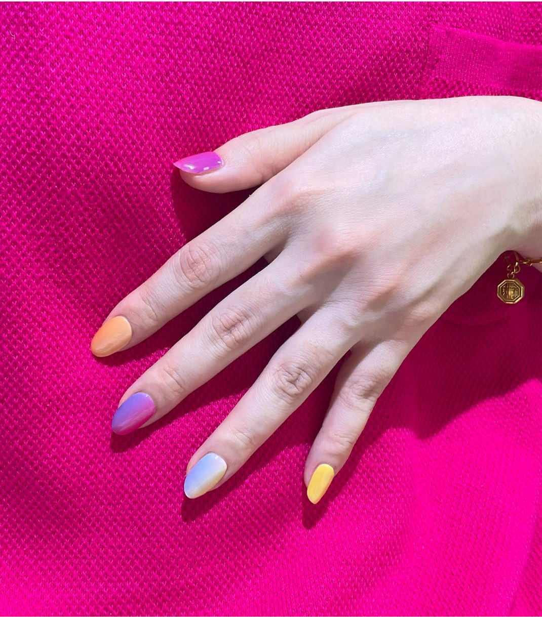 Rainbow Candy Gel Nail Strips