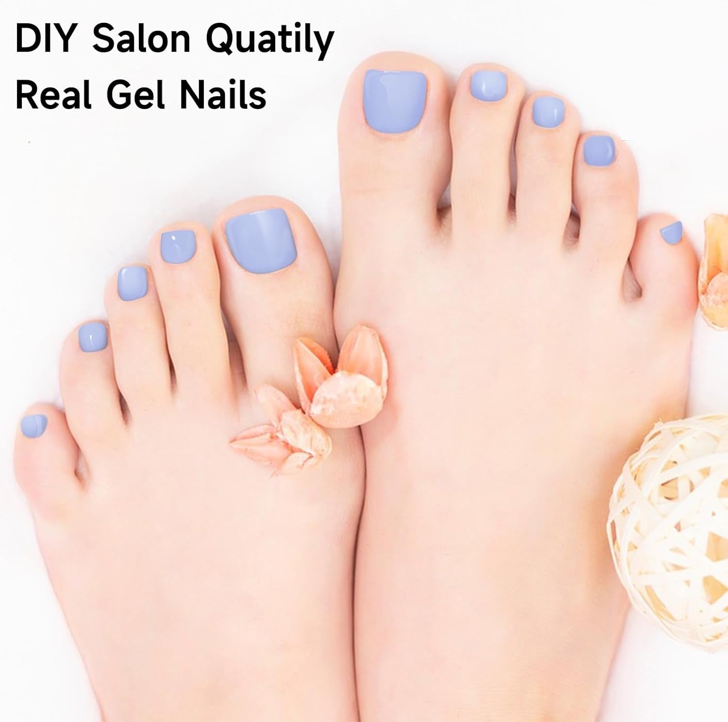 Baby Blue Toe nails