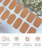 Sandy Brown Gel Nail Strips