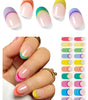 Pastel Mix French Tip Gel Nail Strips