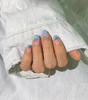 Butterfly Blue Gel Nail Strips