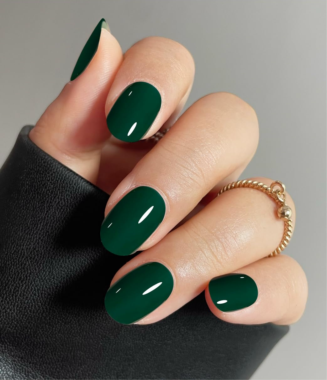 Forest Green Gel Nail Strips