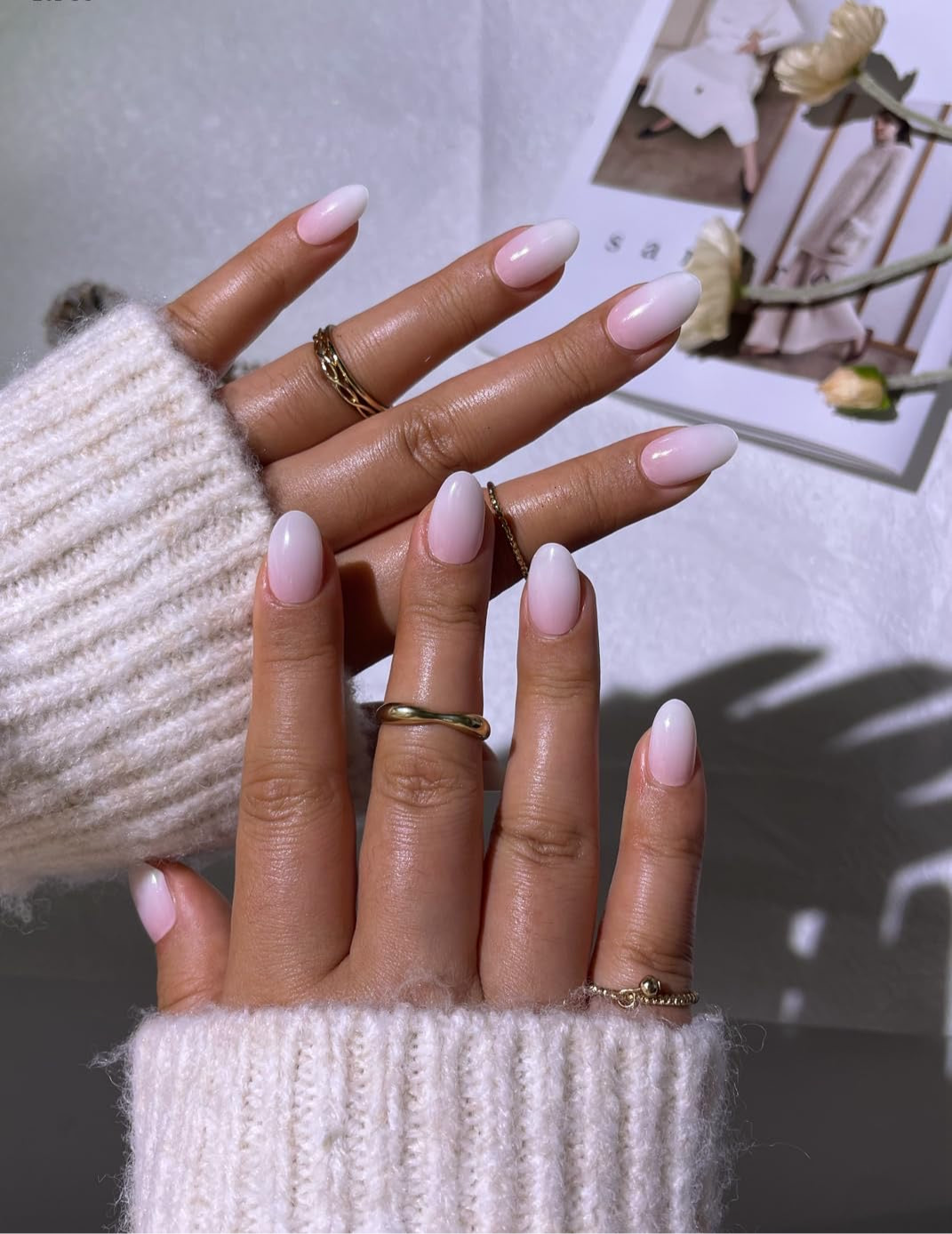 Ombré Pink Gel Nail Strips