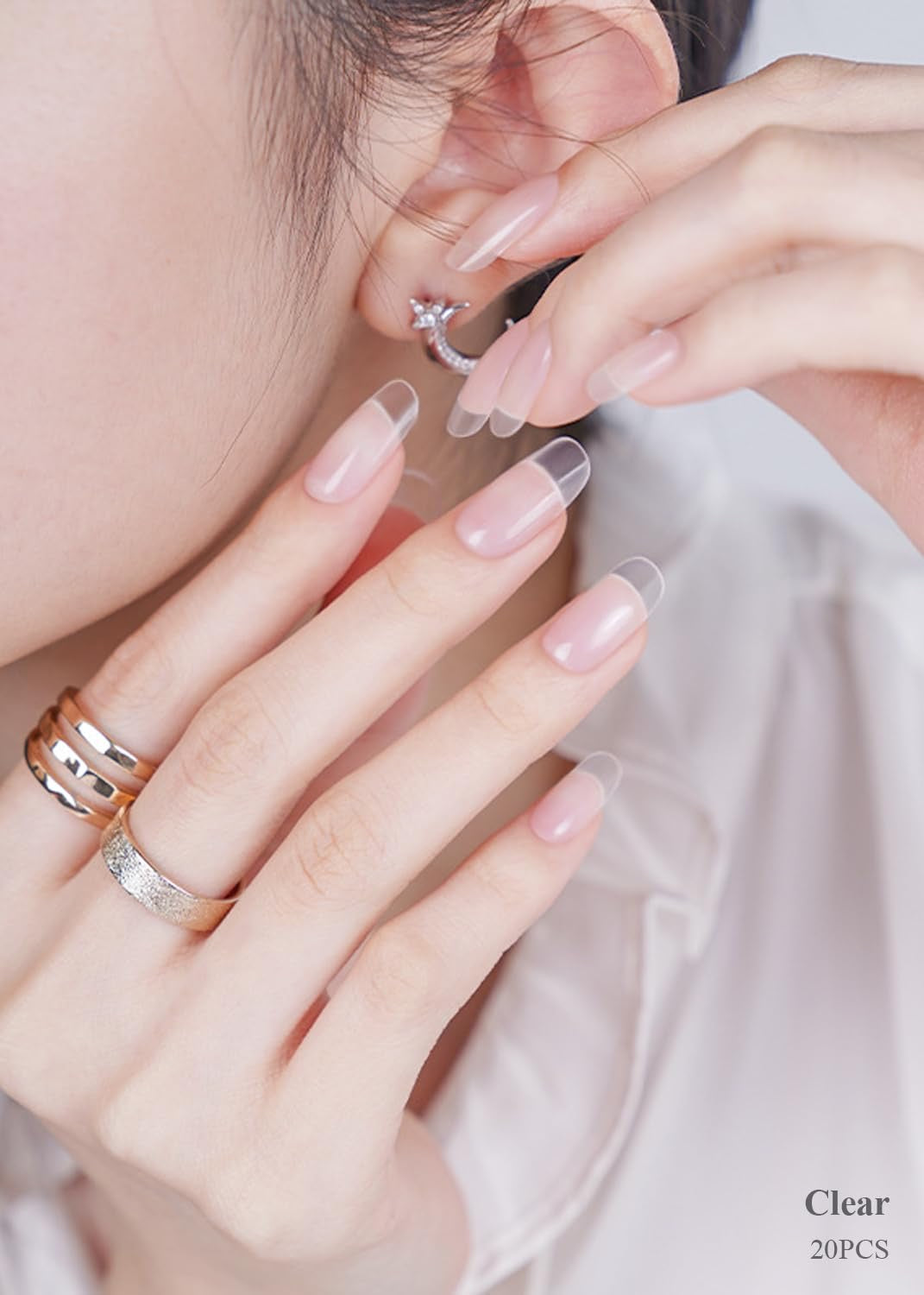 Clear Semi Cured Gel Nail Strips